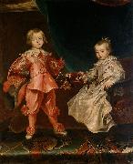 Portrait of Ferdinand IV with his sister Maria Anna Frans Luycx